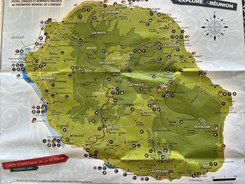 Au crayon si vous voyez le parcours helico