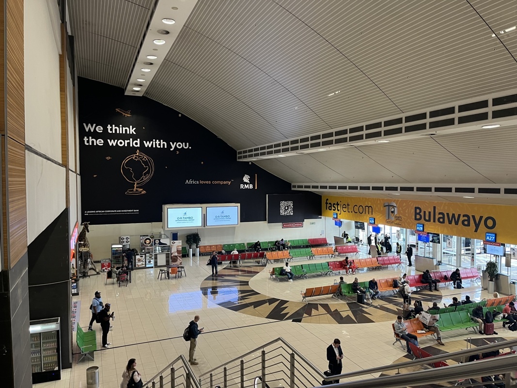 départ Joburg (diminutif officiel de Johannesburg)