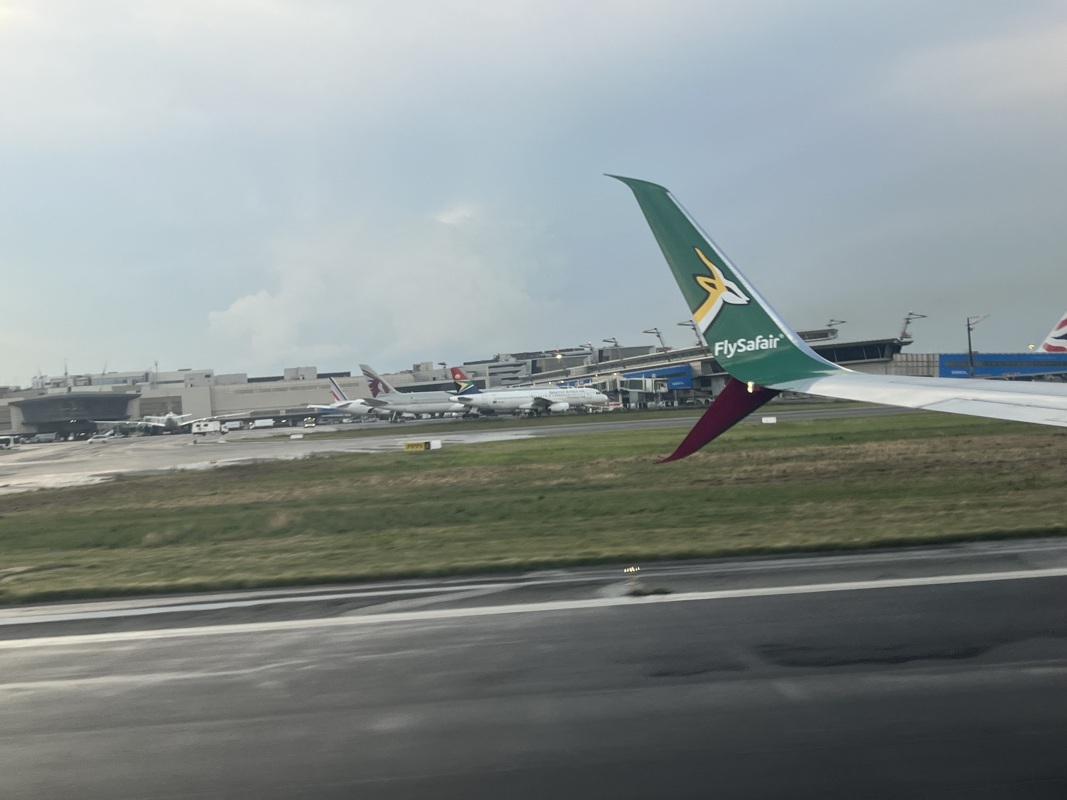 Décollage Johannesburg