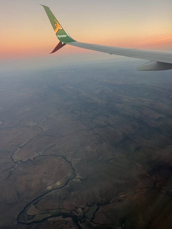 Entre Johannesburg et port Élisabeth