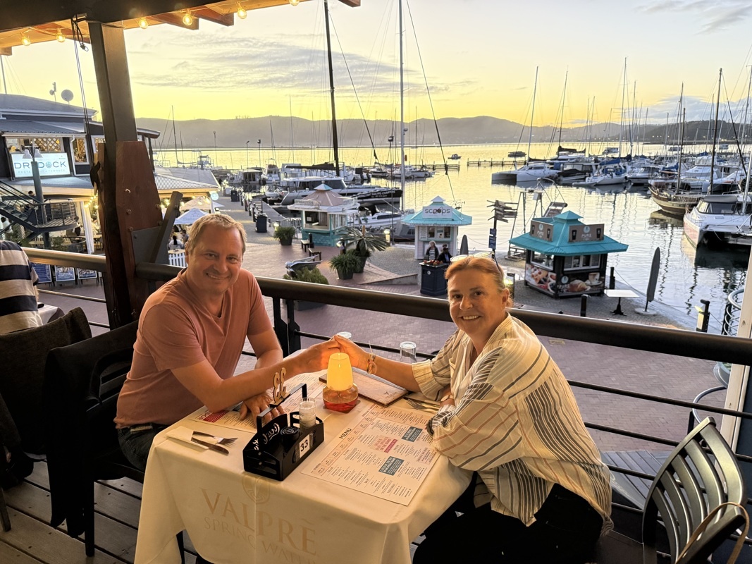 Dîner au port de Knysna
