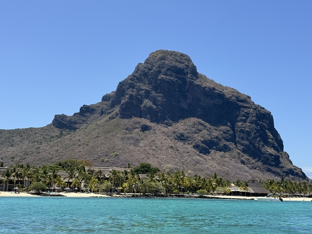 Belle vue de la mer sur le Morne