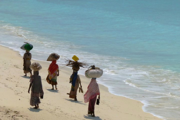 Scènes de plage Zanzibaris